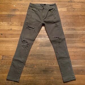 Men's Distressed Skinny Jeans